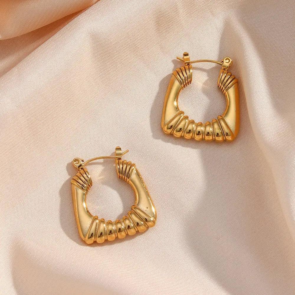 Square Hoop Earring - Camillaboutiqueshop