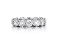 Statement Cubic Zirconia Eternity Band Ring | Sterling Silver - Camillaboutiqueshop