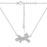 Sterling Silver Bow Necklace - camillaboutiqueshop