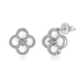 STERLING SILVER WHITE MOTHER OF PEARL CLOVER EARRINGS - Camillaboutiqueshop