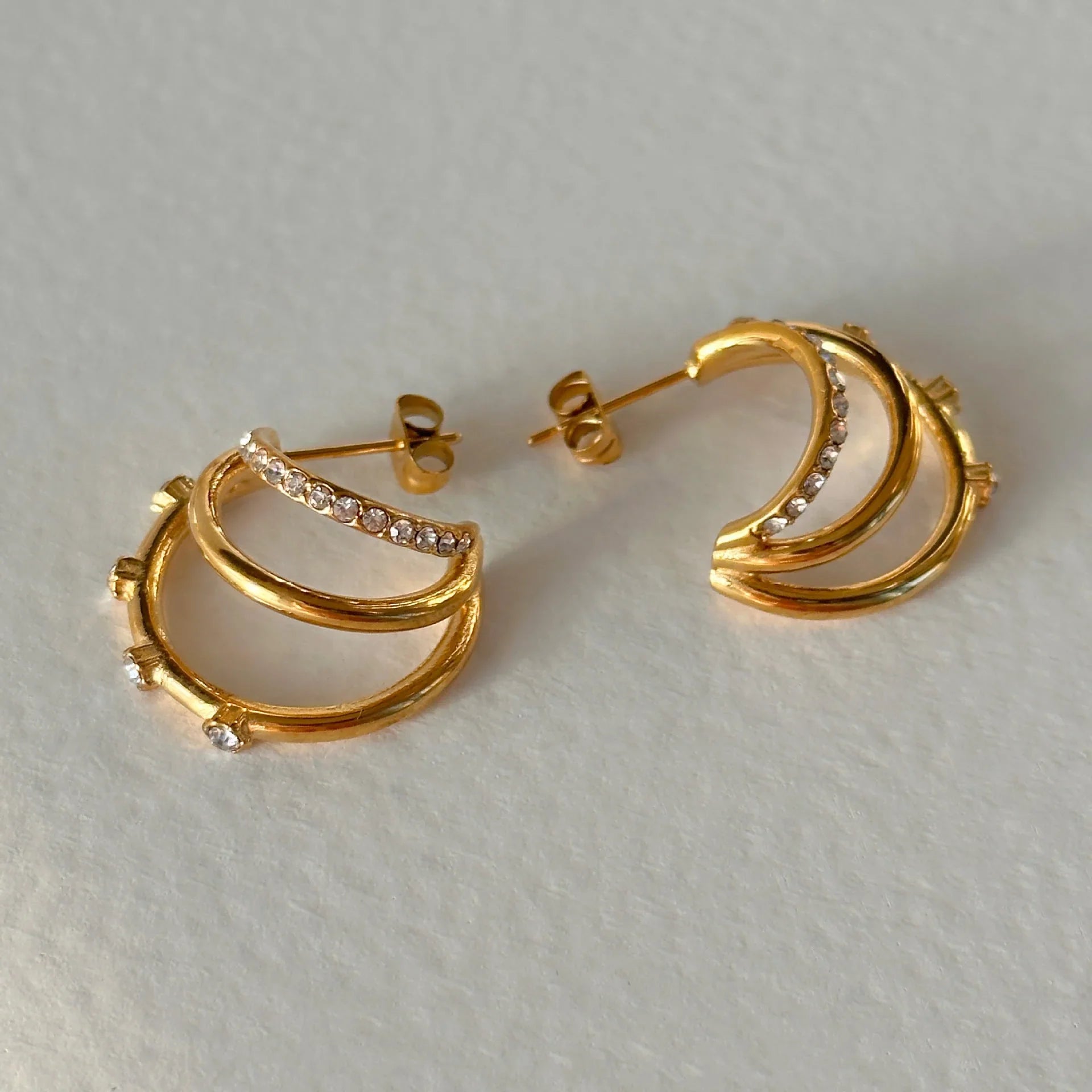 STRASS HOOP EARRING - Camillaboutiqueshop