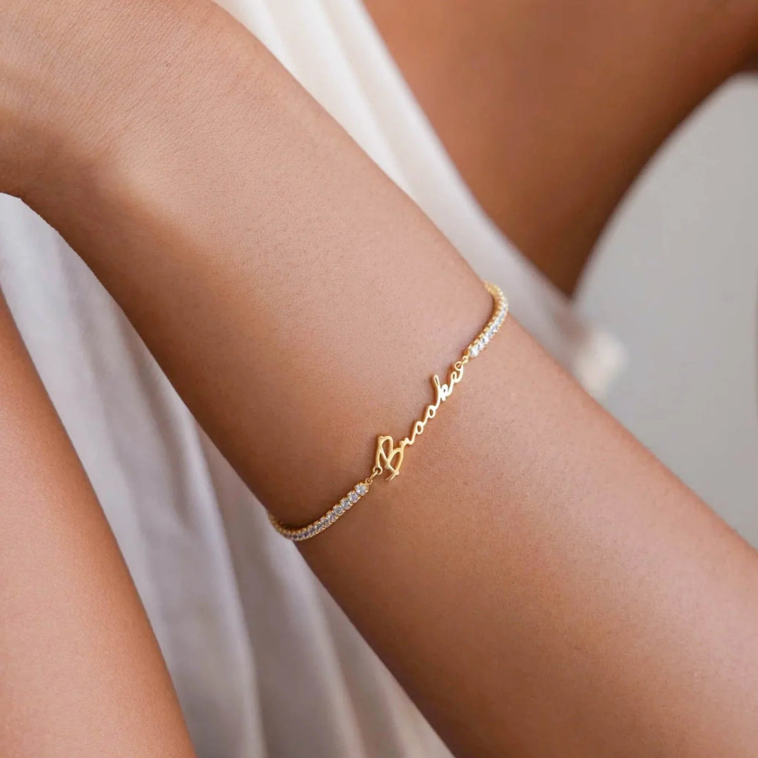 Signature Name Tennis Bracelet