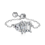 Toi Et Moi Adjustable Chain Rings - camillaboutiqueshop