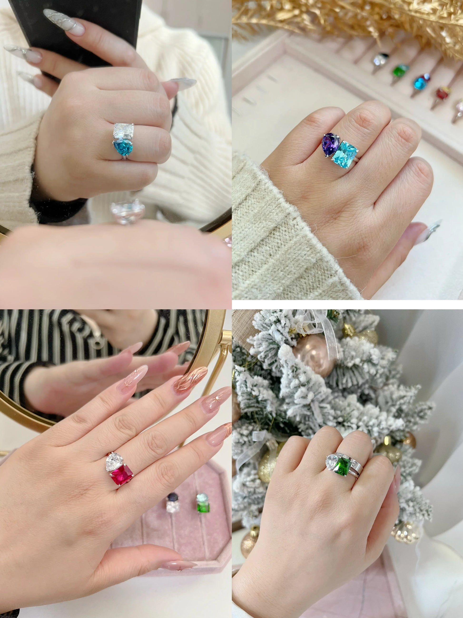 Toi Et Moi Birthstone Ring - Camillaboutiqueshop
