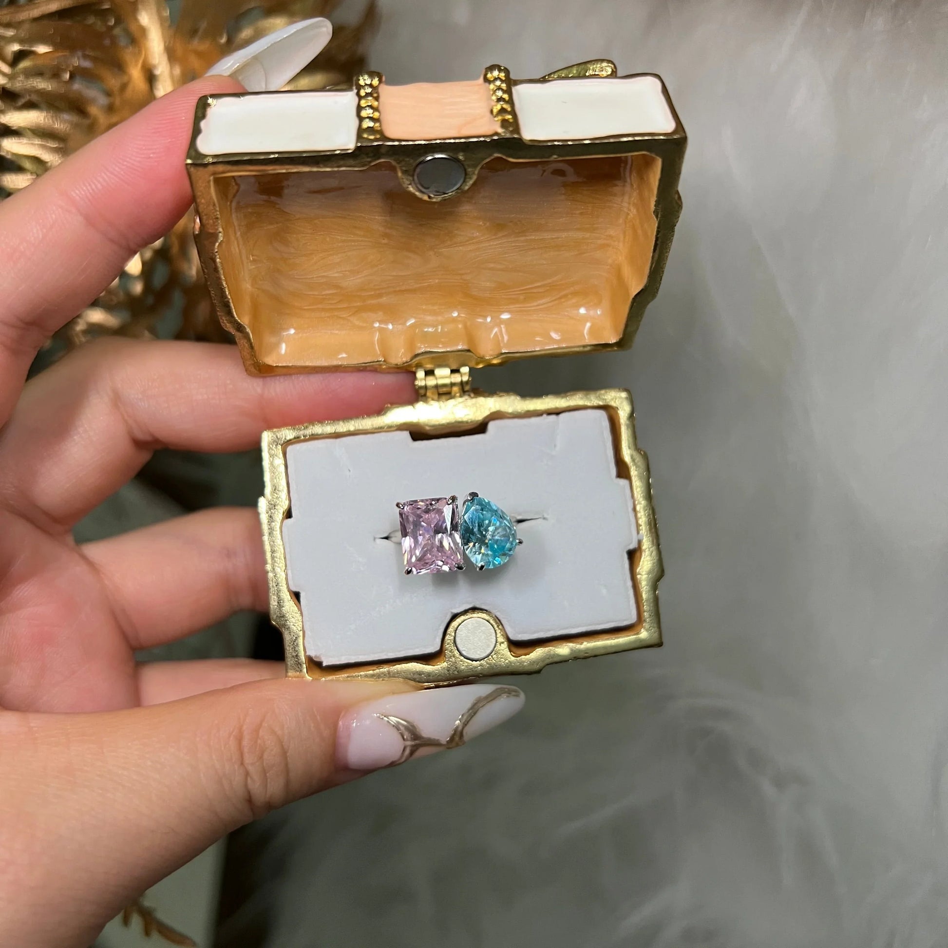 Toi Et Moi Birthstone Ring - Camillaboutiqueshop