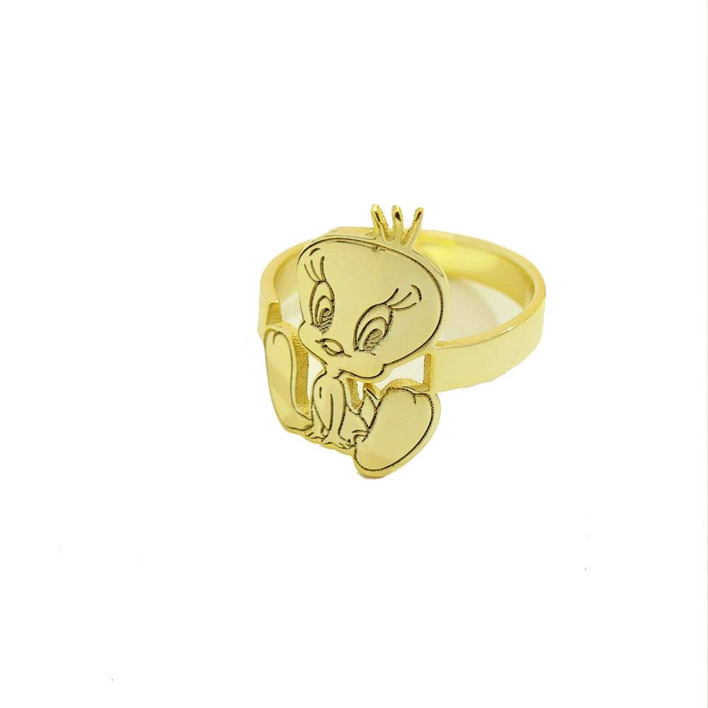 Tweety Sterling Silver Ring - Camillaboutiqueshop