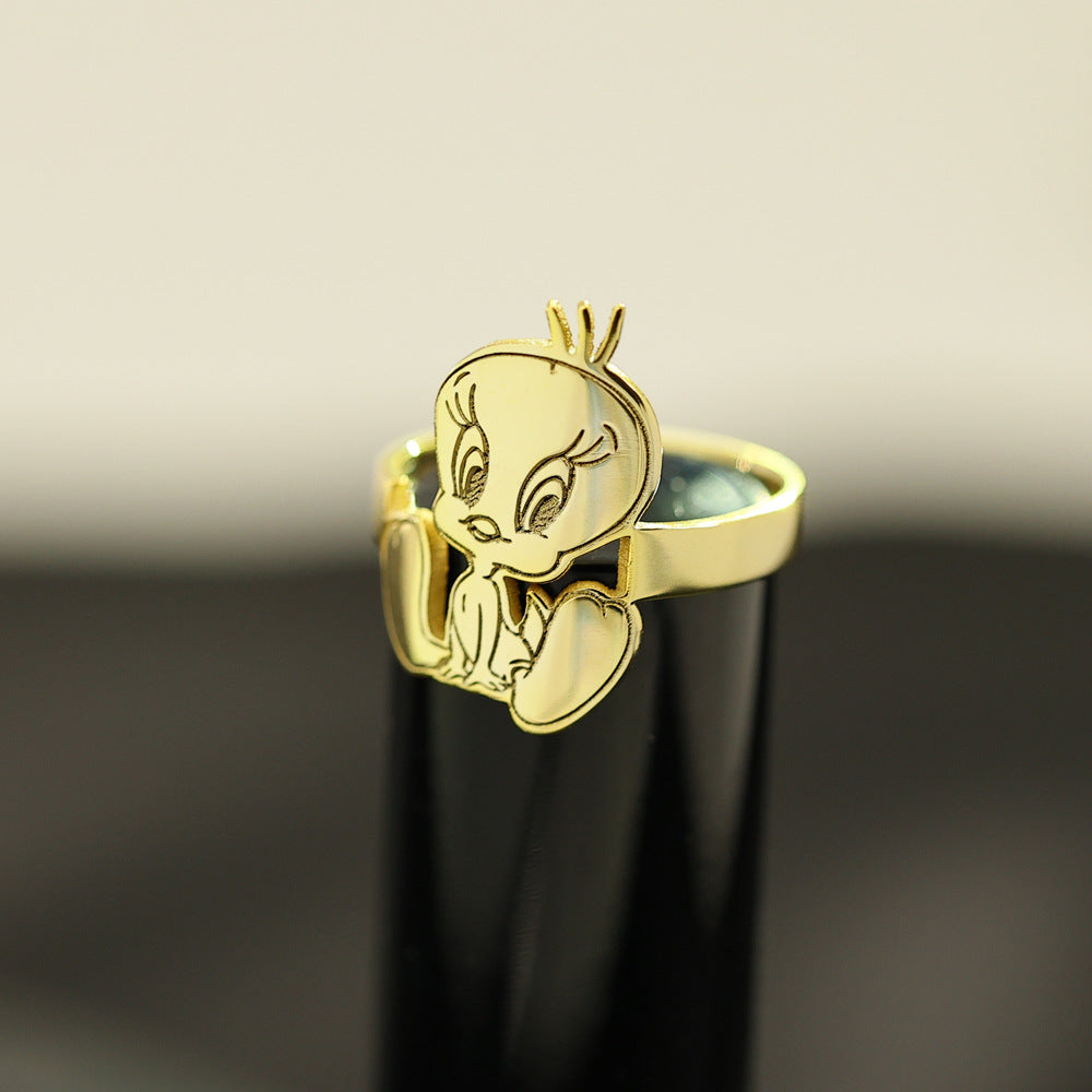 Tweety Sterling Silver Ring - Camillaboutiqueshop