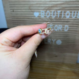 TWO BIRTHSTONES DOUBLE BAND RING - camillaboutiqueshop