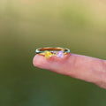 TWO HEART BIRTHSTONE RING - Camillaboutiqueco