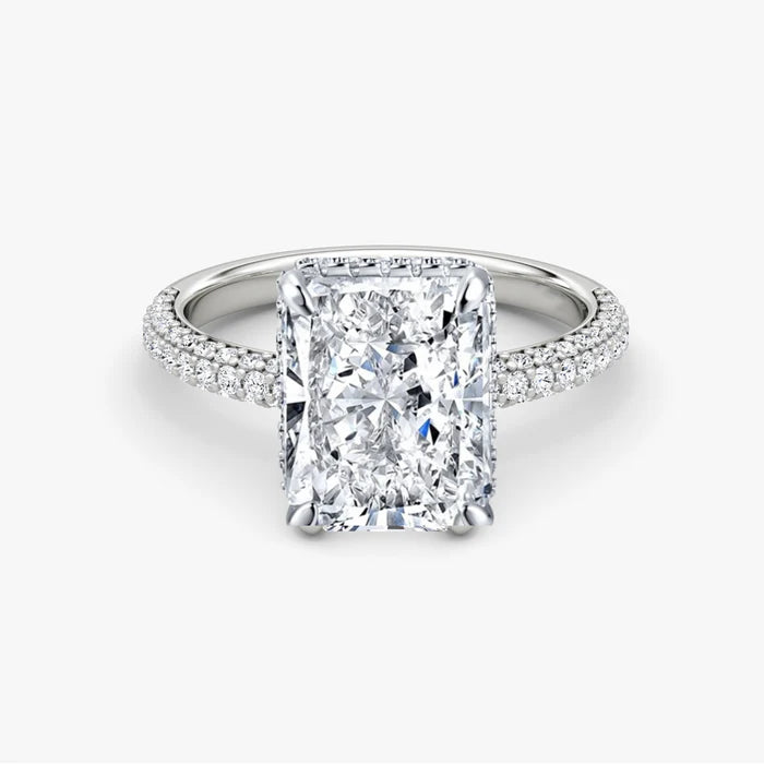 4CT Yara Luxe Radiant Cut Ring