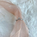 White Gold Chic Thin V Shaped Stacking Band In Sterling Silver - Camillaboutiqueco camillaboutiqueshop.com