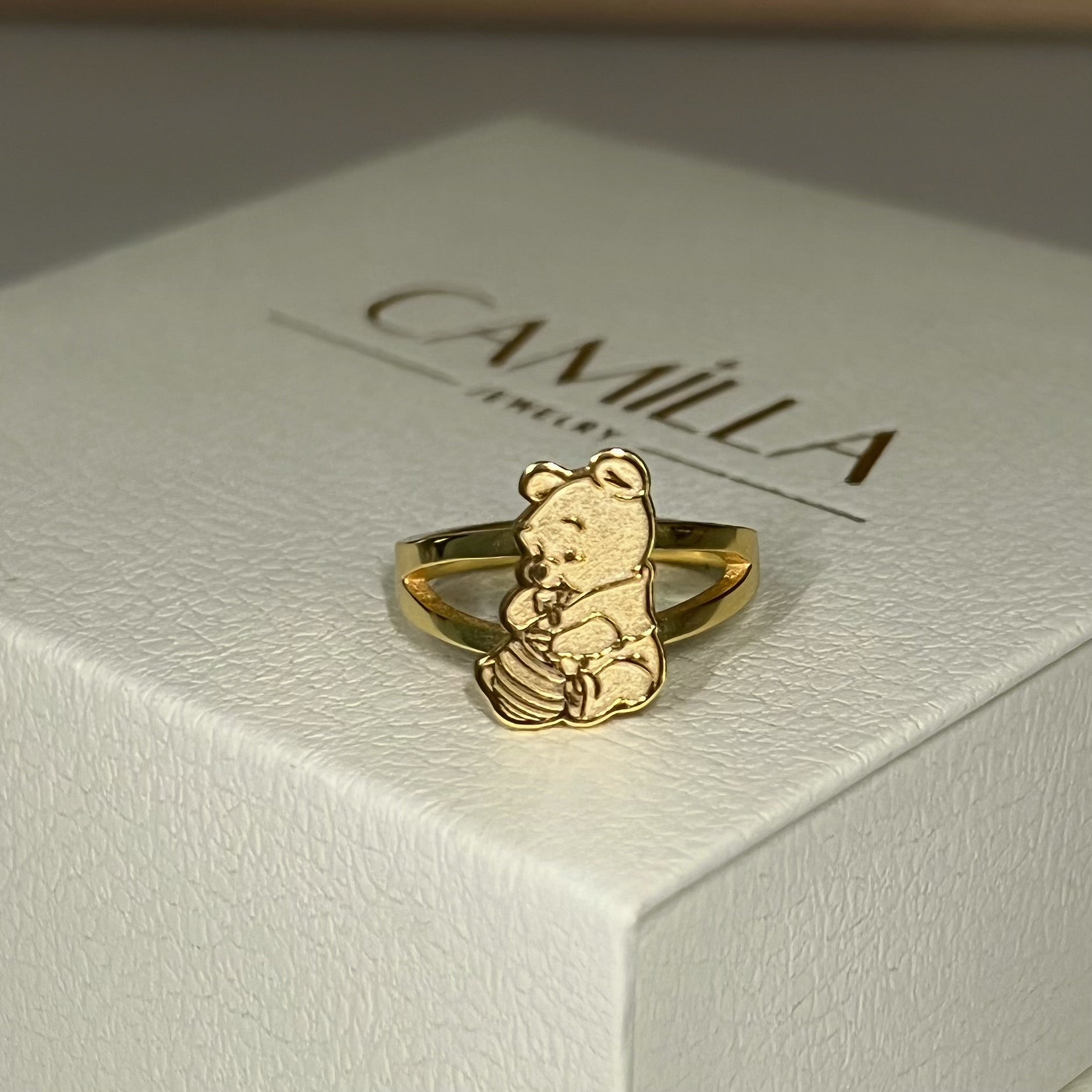 Winnie The Pooh Sterling Silver Ring - Camillaboutiqueshop