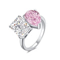 XL Toi Et Moi Crushed Ice Cocktail Ring - Camillaboutiqueshop