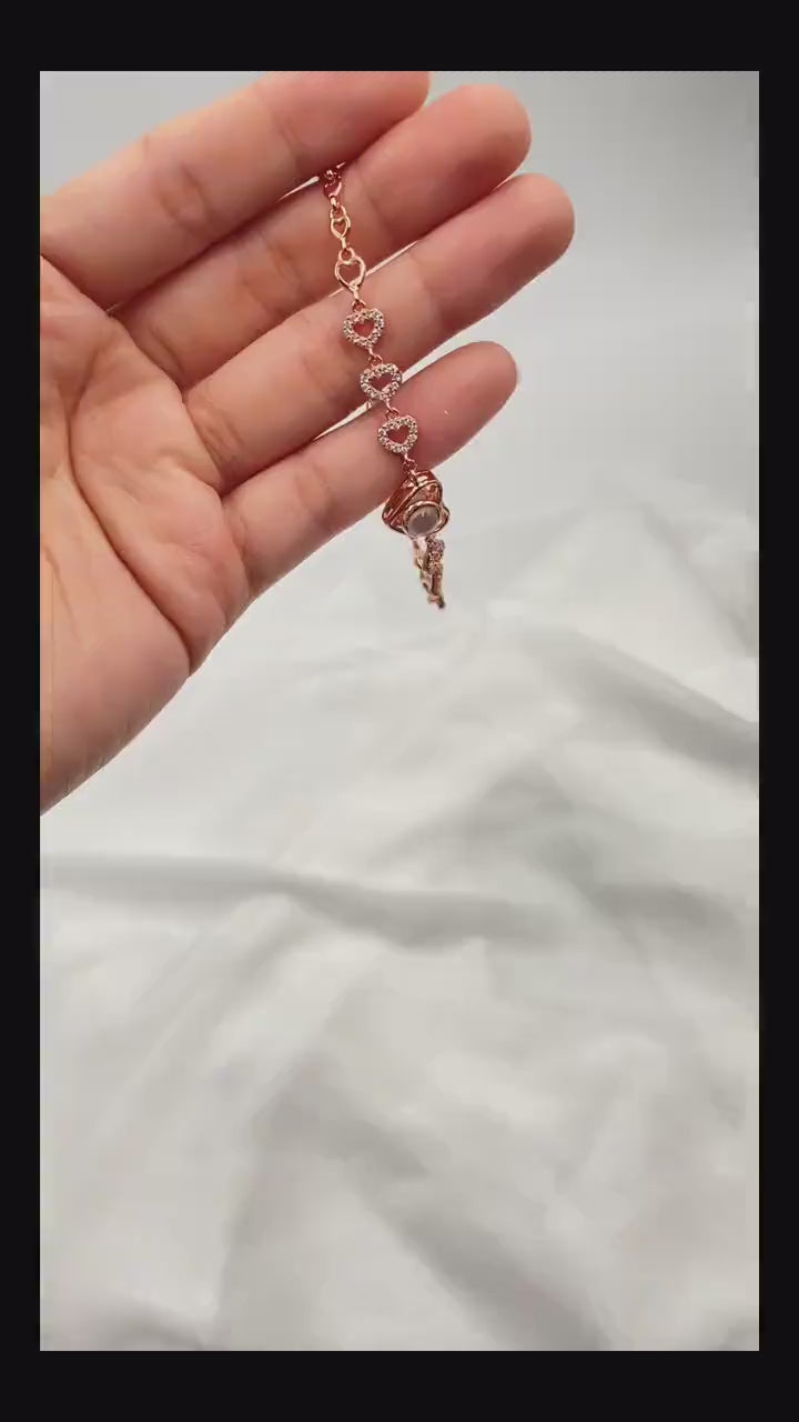 Personalized Heart  Photo Projection Bracelet - Sterling Silver